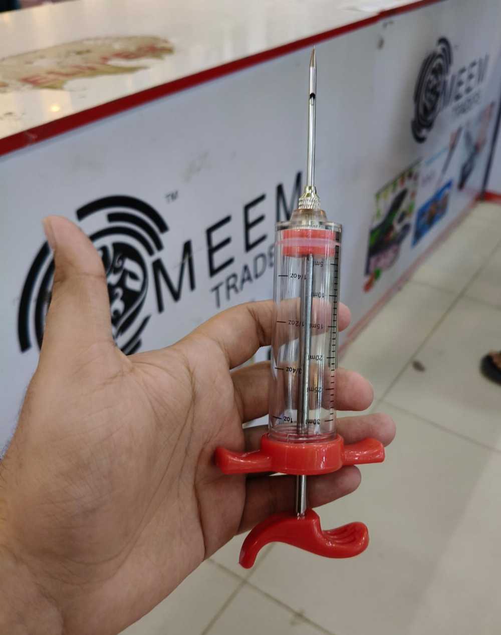 Stainless Steel Meat Injector – BBQ Marinade & Flavor Seasoning Needle